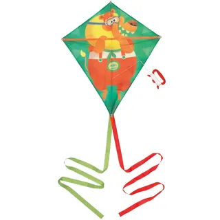 Janod - Drachen für Kinder Applepop - Löwen-Motiv - Rautenform - Outdoor-und Strandspiel - Geschicklichkeitsspiel - Fördert die Koordination - Ab 5 Jahre, J03360