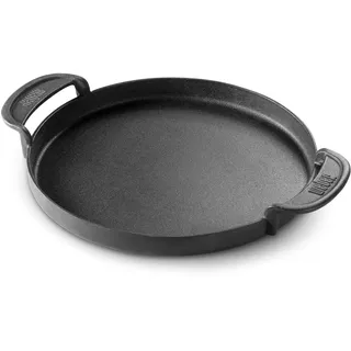 Weber Plancha Gusseisen für Gourmet BBQ System - gleichmäßige Hitze, für Fisch, Gemüse und Pfannengerichte – Schwarz (7421)