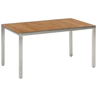 Merxx Gartentisch 150 x 80 x 75 cm Silber/Braun