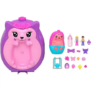 Mattel Polly Pocket Igel-Mama & Baby Schatulle