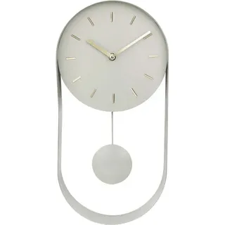 SensaHome Wanduhr Sofia – Minimalistische Pendeluhr – Uhr im skandinavischen Stil, nordisches Design – Ø20 cm – Pastellgrün - Grün