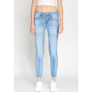 Gang Slim-fit-Jeans »94SANA«, mit Galonstreifen GANG cross midblue