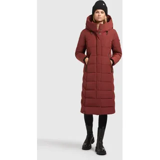 Wintermantel KHUJO "Wintermantel Sensy-YM", Damen, Gr. M, rot (dunkelrot), Obermaterial: 100% Polyester PES.  Obermaterial: Futter: 100% Nylon NY. 100% Polyester PES., Mäntel Wintermantel