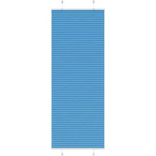 Plissee Blau 80x200 cm Stoffbreite 79,4 cm Polyester - Blau
