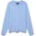 Rundhalspullover Blau L
