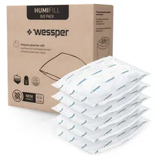 Wessper 5x Luftentfeuchter Nachfüllbeutel - Luftentfeuchter Granulat 250g | Universal Luftentfeuchter Nachfüllpack, Verhindert Feuchtigkeit | Raumentfeuchter gegen Schimmel, Moder, Üble Gerüche