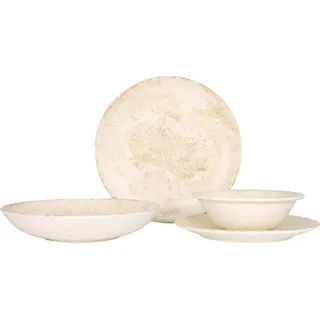 Bonna Geschirrset (Small) - Nacrous - 24 teilig - 6 Personen - Porzellan