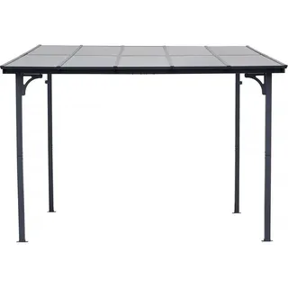 Habitat Garten Pergola marvin Grau , Metall , 298x243x304 cm , Sonnenschutz, Pavillons