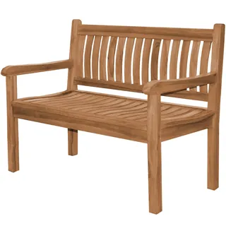 Gartenbank Arezzo Teak Massivholz - Breite: 120 cm