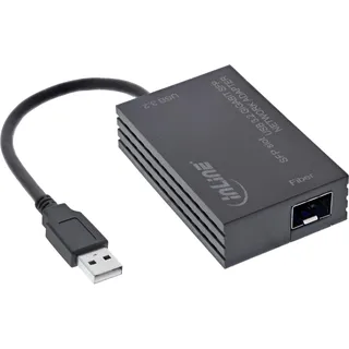 InLine USB-A zu SFP Netzwerkadapter 10/100/1000 Mb/s, - Adapter - Digita