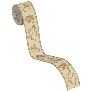A.S. Création Bordüre Only Borders Borte 5,00 m x 0,05 m beige braun Made in Germany 259028 2590-28