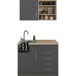 kochstation KS-Mali Pantryküche mit E-Geräten grau