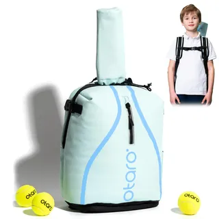 Otaro Tennisrucksack Kinder | 19L | Tennistasche Kinder für 5–11 Jahre | Rucksack mit Schuhfach & Schlägerhalterung | Wasserabweisend, Leicht, Reflektierend | Sportrucksack Jungen Mädchen