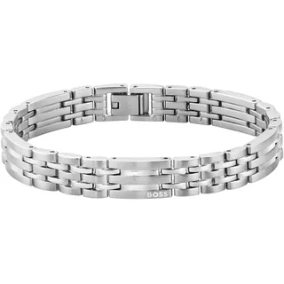 Boss Gliederarmband Edelstahlfarben 19cm