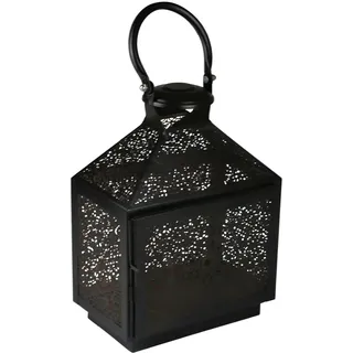 AM Design Kerzenlaterne »Weihnachtsdeko« aus Metall, handgefertigt, schwarz