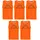 Trainingsweste 5 Einheiten orange 12 Jahre
