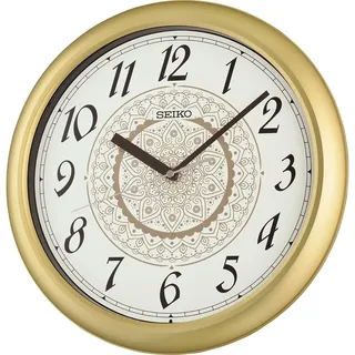 Seiko QHA018F 32,5 cm Quarz Goldfarben/Weiß