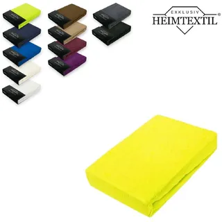 EXKLUSIV HEIMTEXTIL Spannbettlaken Frottee 180 x 200 cm Gelb