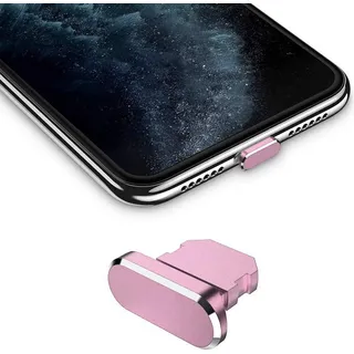 Cadorabo Schutzkappe für Apple iPhone in Rosa Staub Schutz Stecker Stöpsel Ladeanschluss - Rosa