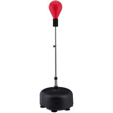 Bild von Punchingball, Erwachsene, Jugendliche, befüllbarer Fuß, höhenverstellbar 135-153 cm, Standboxball, schwarz/rot