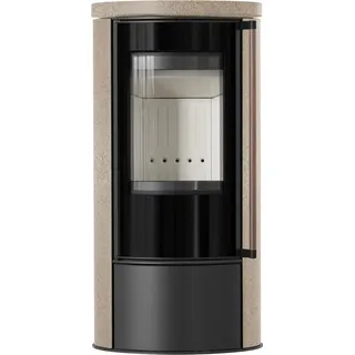 KRATKI ERIK Ofen Ø150 5 5kW GOLD SATIN Keramikdeckel Schließung Jatoba - Gold, Weiß