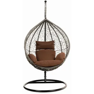 Home Deluxe Hängesessel  Cielo schwarz/braun