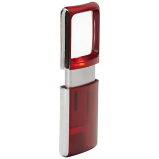 Wedo Lupe eckig mit LED Beleuchtung inklusiv Batterien,