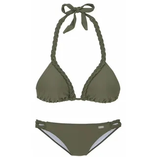 Buffalo Triangel-Bikini mit geflochtenen Details, grün