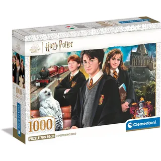 Clementoni Harry Potter Puzzle 1000 Teile Erwachsene - Puzzle Erwachsene in 70 x 50 cm - Puzzle Erwachsene anspruchsvoll von Clementoni 39862