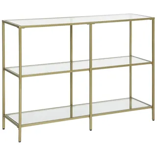 VASAGLE Konsolentisch 100 x 30 x 73 cm Gold