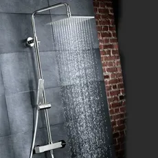 HSK Shower-Set Modell RS 500 mit Thermostat, 1005500, Ausführung: mit Kopfbrause eckig, super-flach, 300x300x2mm