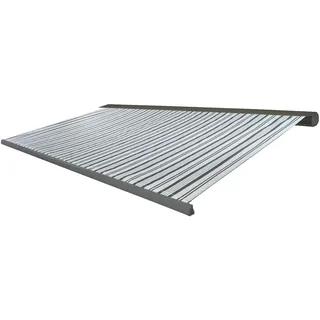 Mendler Kassettenmarkise T122 400 cm grau/weiß