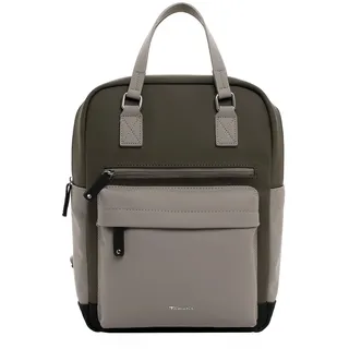 Rucksack TAMARIS "Rucksack TAS Gianna", Damen, Gr. B/H/T: 38cm x 38cm x 17cm, grün (oliv 960), Obermaterial: 60% Polyurethan PU. 40% Polyester PES., Rucksäcke Rucksack