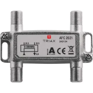 Triax AFC 2021, 75 Ohm, 5 - 1218 MHz, Silber, Weiblich, 0,8 dB, 1 Stück(e)