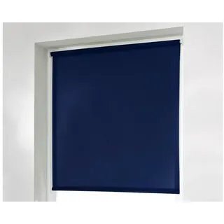K-HOME Thermorollo Verdunklungsrollo ohne Bohren 40 x 150 cm Blau