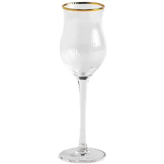 home&you Likörglas Vanesa , Goldfarben , Glas , Gläser, Cocktailgläser
