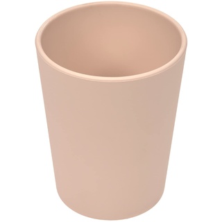 LÄSSIG Kinder Becher Trinkbecher Tasse Kindergeschirr ohne Melamin, BPA-frei, aus Biokomposit/Mug Geo, powder pink