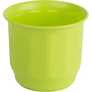 Übertopf Mini Blumentopf Pflanztopf Pflanzkübel Ø 6,5 cm, für sehr Kleine Blumentöpfe Kakteentopf Sukkulententopf, Farbe Limone, Kunststoff, Innen Ø 4 cm Außen Ø 6,5 cm Höhe 5,5 cm