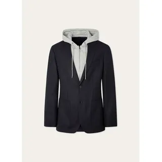 Hackett Texture W/jersey Blazer - Navy - 38 - 34