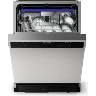 Klarstein Verosteel Geschirrspüler 60cm Unterbau - 14 Plätze, 9 Programme, 42 dB, A , AquaStop, Kindersicherung, Edelstahl, Spülmaschine Unterbau - Silber