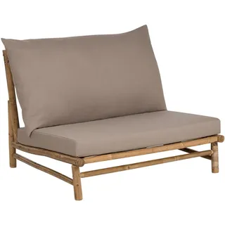Beliani Gartensessel Massivholz taupe Todi , Holz , 102x74x85 cm , Gartenmöbel, Loungemöbel, Loungesessel