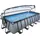 EXIT Stone Pool Grau 540 x 250 x 122 cm inkl. Sandfilteranlage, Poolleiter, Reparaturset, Abdeckung