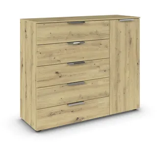 Rauch Kombikommode 120 x 100 x 42 cm Eiche Artisan / Braun