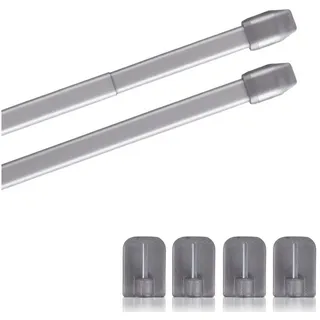 BestLivings Scheibenstange 1-läufig Ø 10 mm 80 - 120 cm Silber