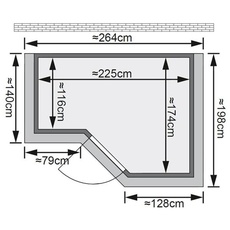 Bild von Sauna Steena 2 mit Dachkranz