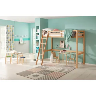 LÜTTENHÜTT Kinderbett Alpi 90 x 200 cm Kiefer beige