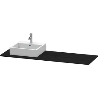 Duravit XSquare Konsole, 1 Ausschnitt links, 1600x16x550mm, XS060HL1616, Farbe: Eiche Schwarz Dekor
