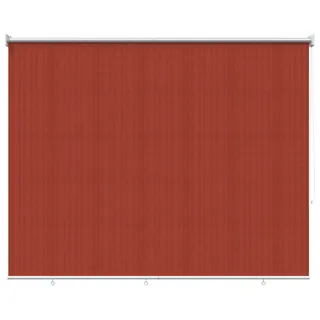 vidaXL Außenrollo 90% UV-Block Terrakotta 200 x 140 cm HDPE - Orange