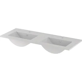 Waschbecken 120 cm breit in weiß AVOLA-140 - Weiß