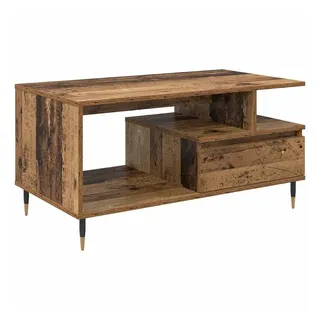 vidaXL Couchtisch mit Schubladen Altholz 90 x 49 x 45 cm Holzwerkstoff